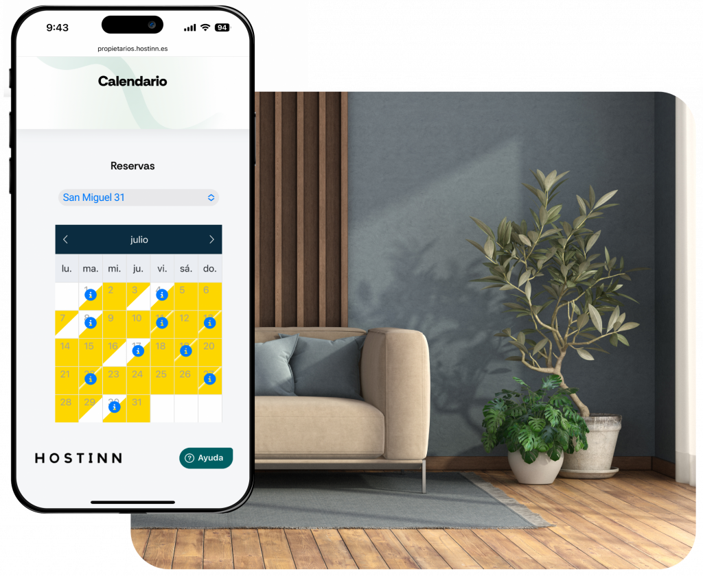 Salón y aplicación para mejorar la rentabilidad de la vivienda vacacional